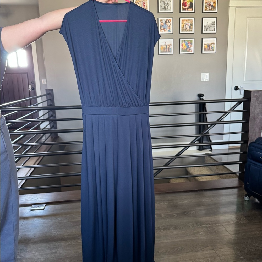 Elegant Navy Blue Women's Dress